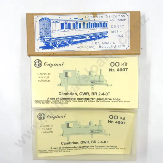 Kit Set Two GEM Cambrian BR 2-4-0T and D&S Models Cambrian Tri-Compo Coach