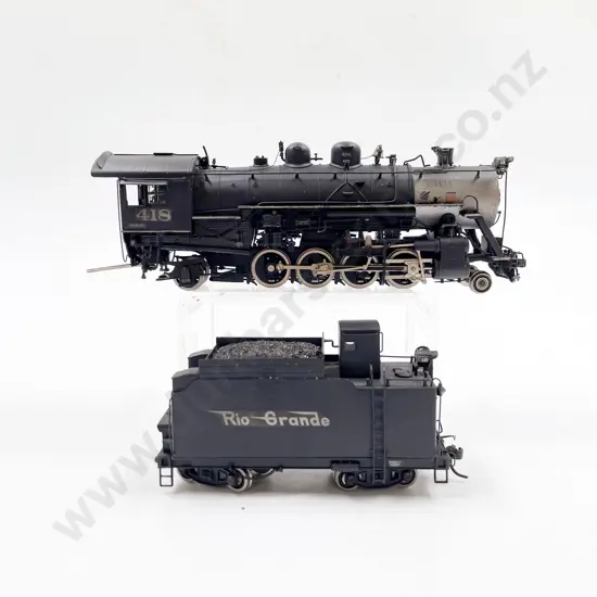 Sunset Models All Brass Construction Denver & Salt Lake 2-8-2 418 Locomotive and Tender