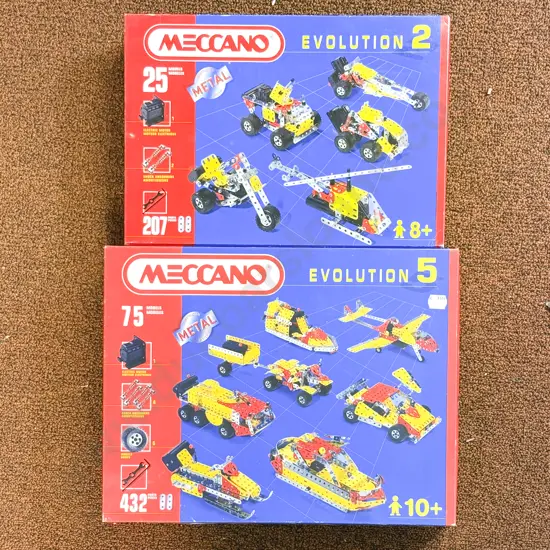 Meccano Boxed as New Evolution 2 and 5