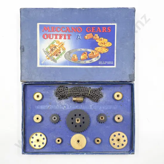 Vintage Boxed Meccano Gears Outfit A
