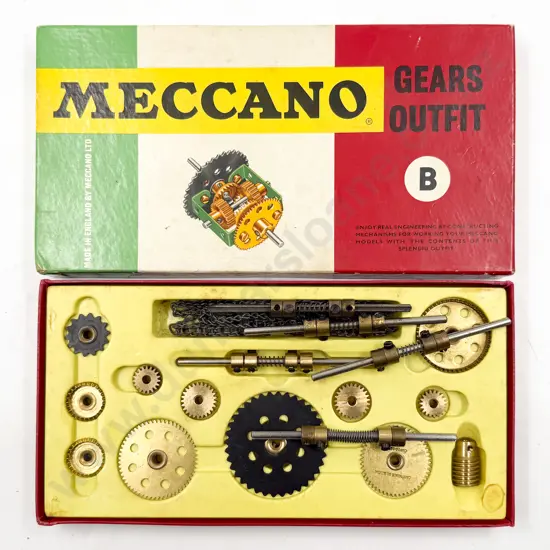 Vintage Boxed Meccano Gears Outfit B