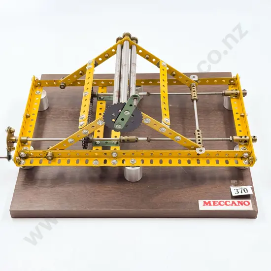 Meccano Constructed Plate Straightening Device