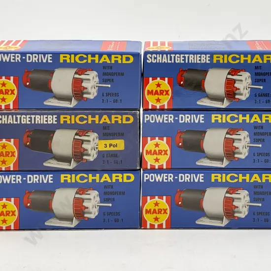 Marx Boxed Six Power Drive Richard 6 Speed Motors