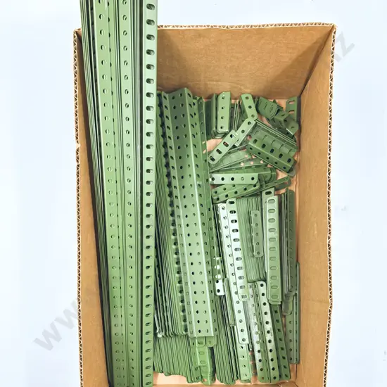 Meccano Qty Restored Green Angle Girders 47cm to 25mm (7.5kgs)