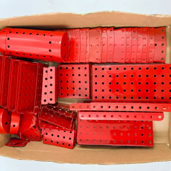 Meccano Qty Restored Flanged & Sector Plates Hinged Flat Plates and Various (2.5kgs)