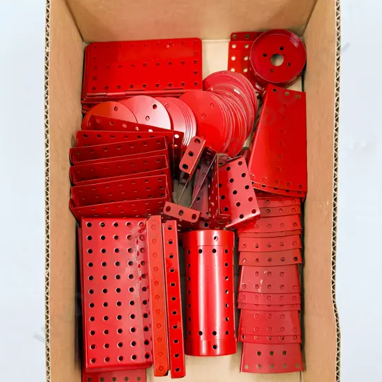 Meccano Qty Restored Flanged & Sector Plates Hinged Flat Plates and Various (2.5kgs)