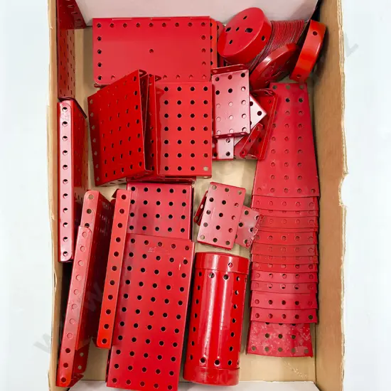 Meccano Qty Restored Flanged & Sector Plates Hinged Flat Plates and Various (2.5kgs)