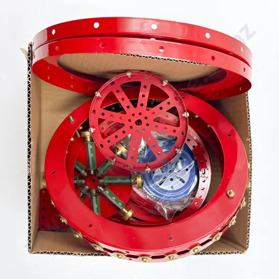 Meccano Restored Completed Flange Ring Flat Strips and Various