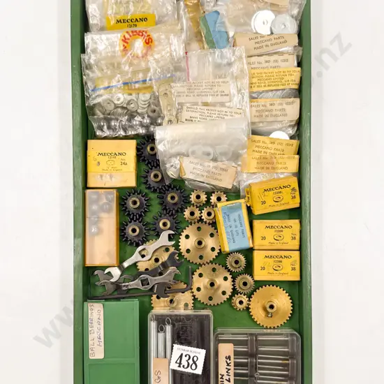 Meccano Qty Nuts and Bolts with Gears