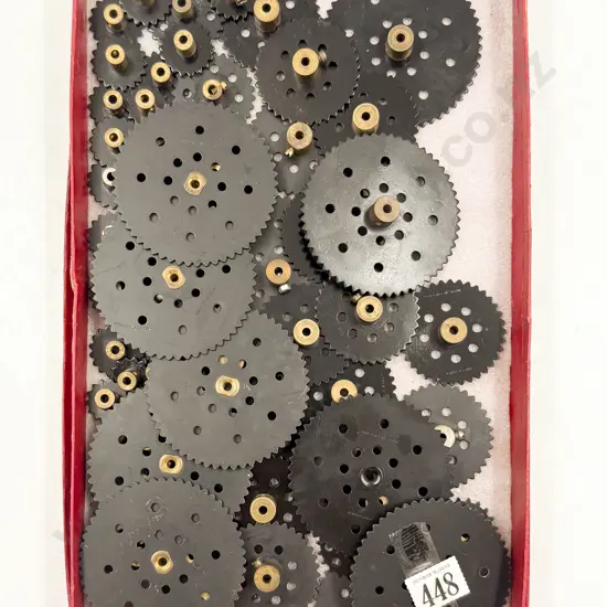 Meccano Qty Black Gear Wheels