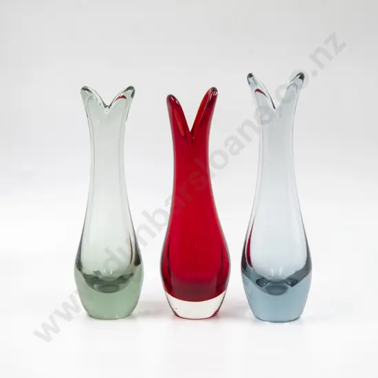 Whitefriars Three Slender Specimen Vases