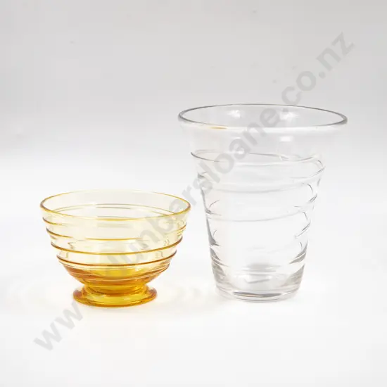 Whitefriars Trumpet Vase & Dish