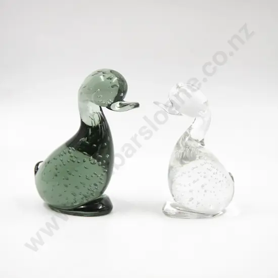 Two Whitefriars Duck Ornaments