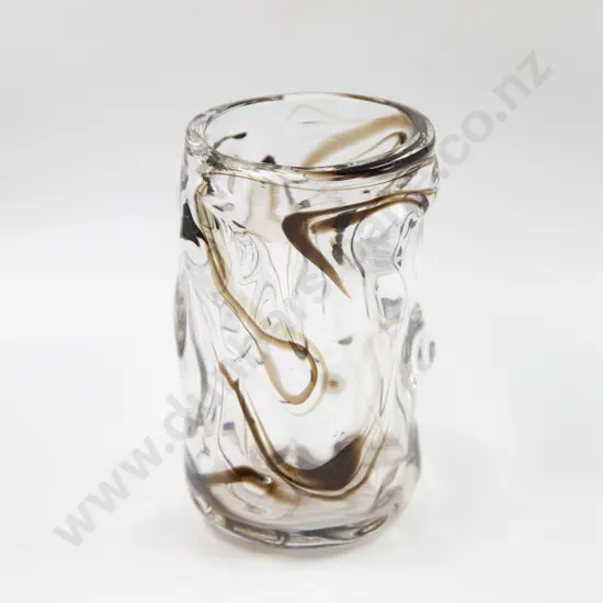 Whitefriars Encased Knobbly Glass Vase