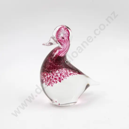 Wedgwood Mid C20th Glass Duck Ornament