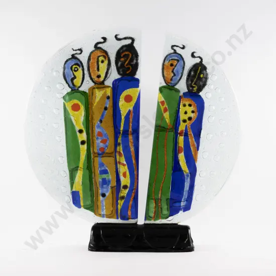 Standing Art Glass Panel