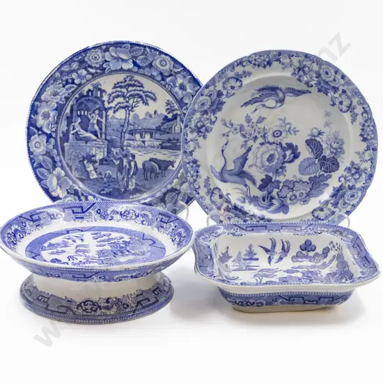 Victorian Blue & White Printed Ware