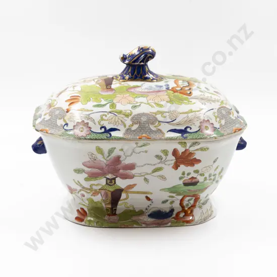 Large C19th Mason's Ironstone Covered Soup Tureen