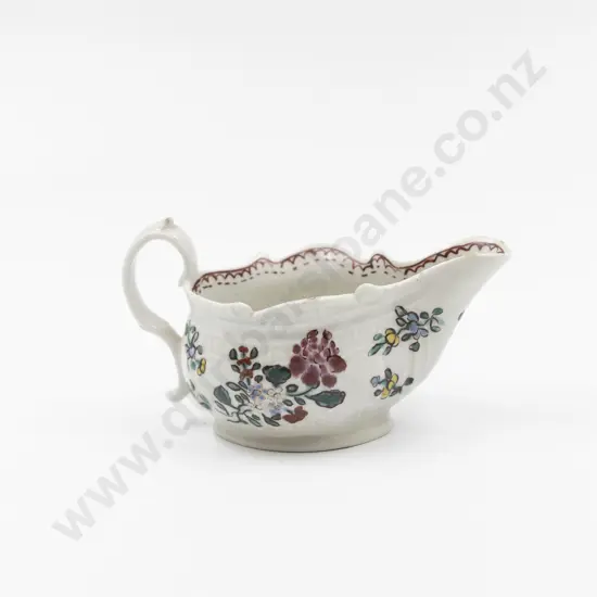 Late C18th Liverpool Silver Shape Gravy Boat