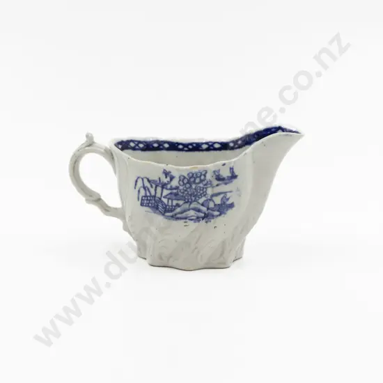 Late C18th Liverpool Silver Shape Gravy Boat