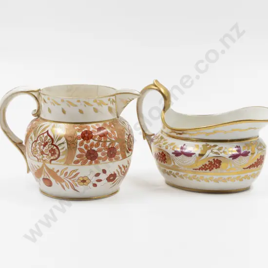 Two Early C19th English Porcelain Jugs