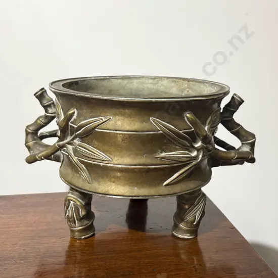 Early C20th Solid Brass Planter