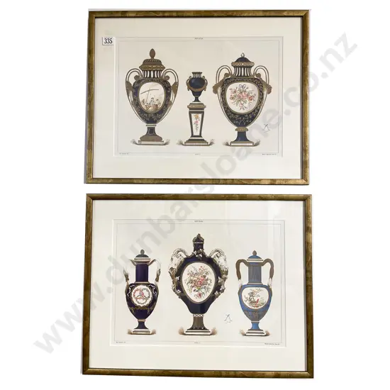 Pair Sevres Urn Pattern Plates