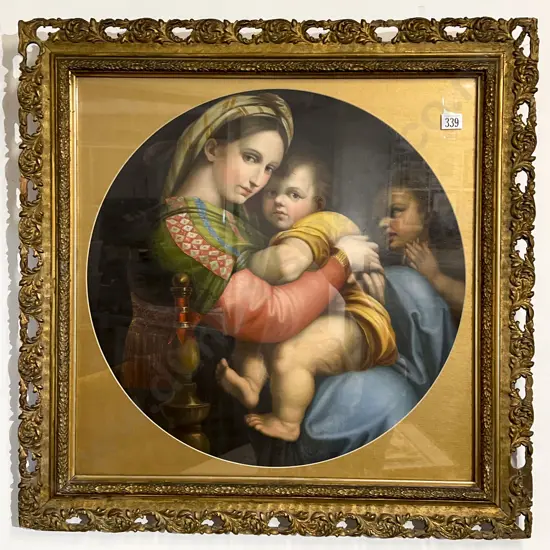 Gilt Framed Raphael Madonna Print
