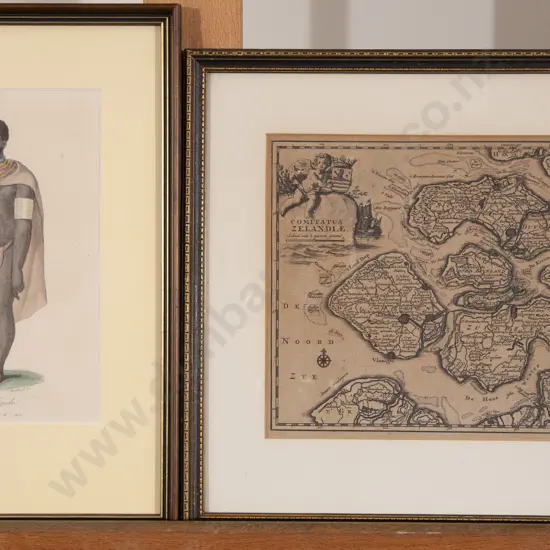 Early C19th Choubard After Leopold Massard Hand Coloured Engraving & Other