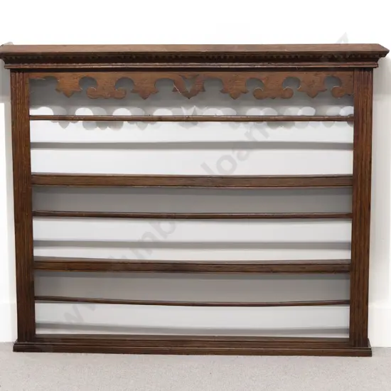 Geo III Oak Hanging Plate Rack