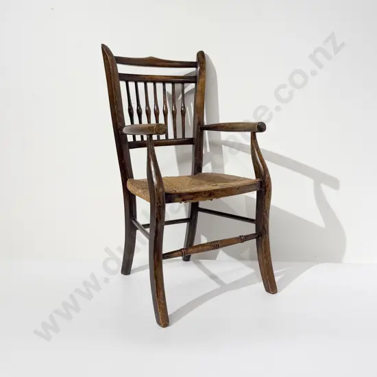 Late Victorian Beech Child's Armchair