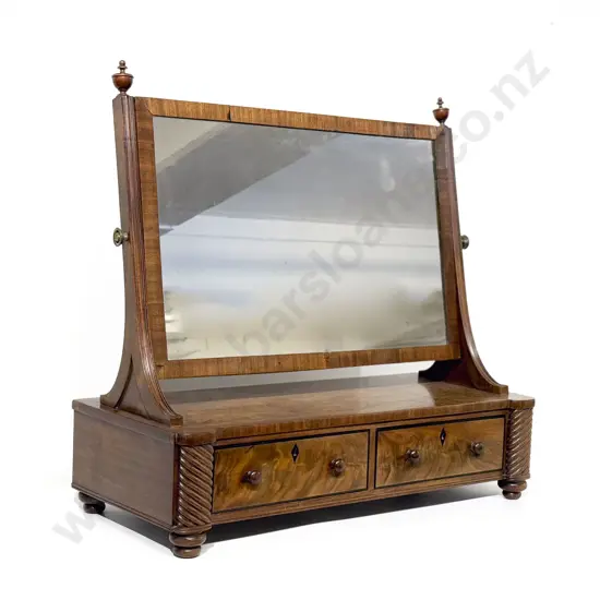An Attractive Regency Mahogany Swing Dressing Mirror