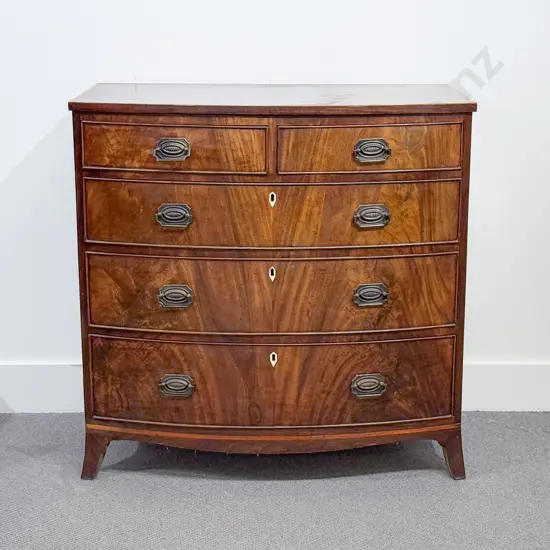 Regency Mahogany Bowfront Chest of Drawers