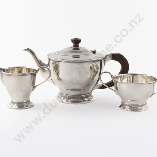 Geo VI S/S 3 Piece Teaset