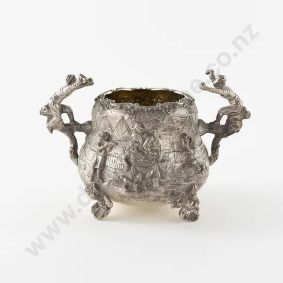 A Fine Quality Edw VII S/S Sugar Bowl by The Goldsmiths & Silversmiths Co Ltd