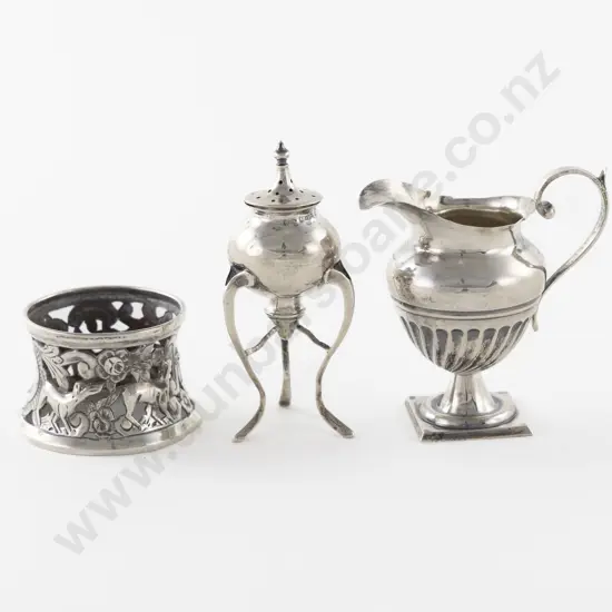 Small Edw VII S/S Cream Jug