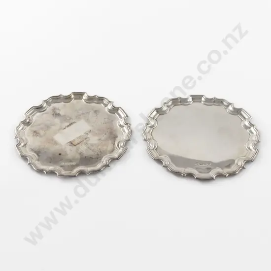 Pair QEII S/S Card Trays