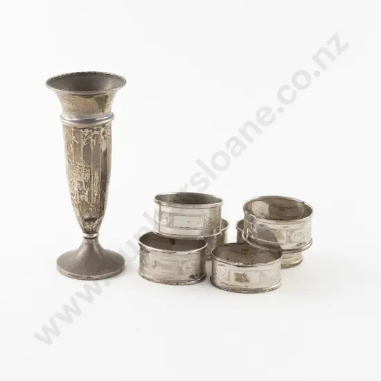 QEII S/S Specimen Vase