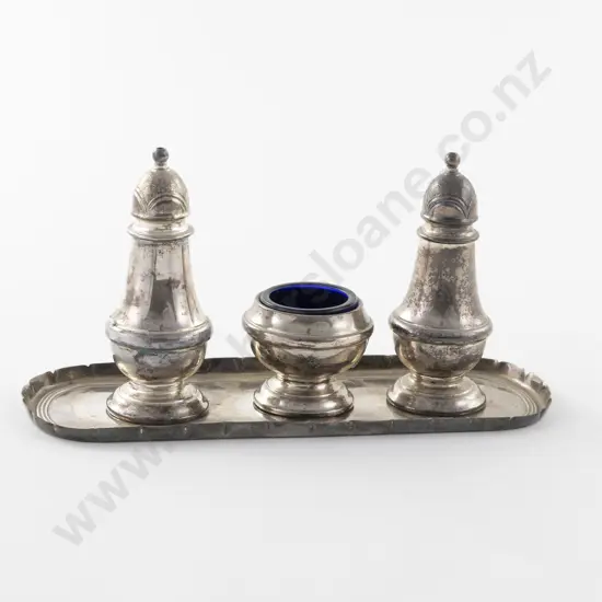QEII S/S 4 Piece Cruet Set
