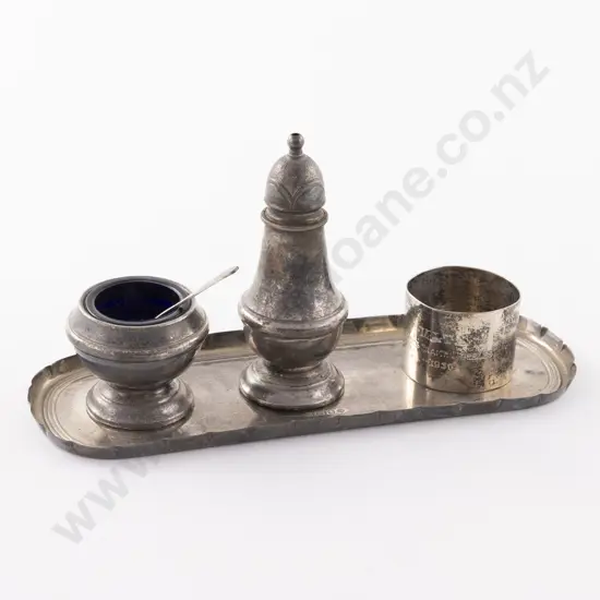 QEII S/S 4 Piece Cruet Set