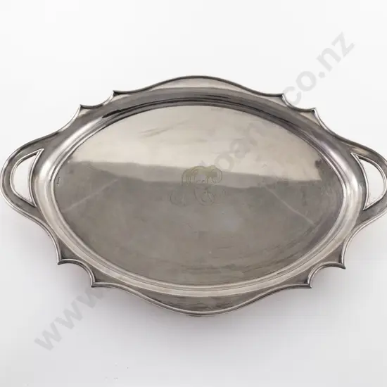 Oval Two Handled Drinks Tray By Walker & Hall