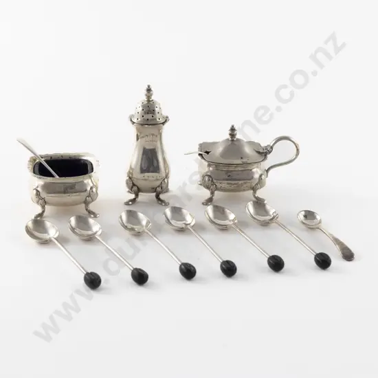 Set Of 6 S/S Bean Top Coffee Spoons