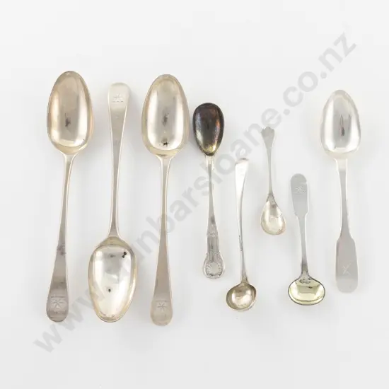 3 Geo III S/S Dessert Spoons