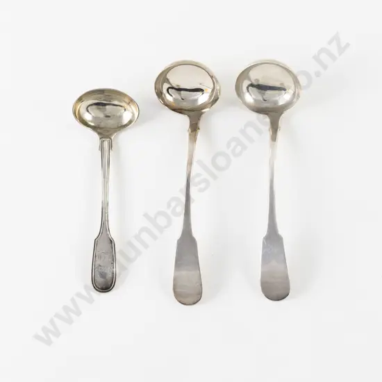Pair Of Geo IV Scottish S/S Sauce Ladles