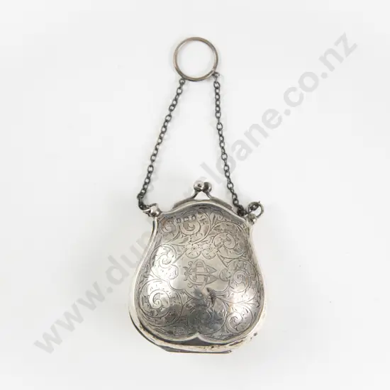 GeoV S/S Change Purse with Chatelaine Chain Ring