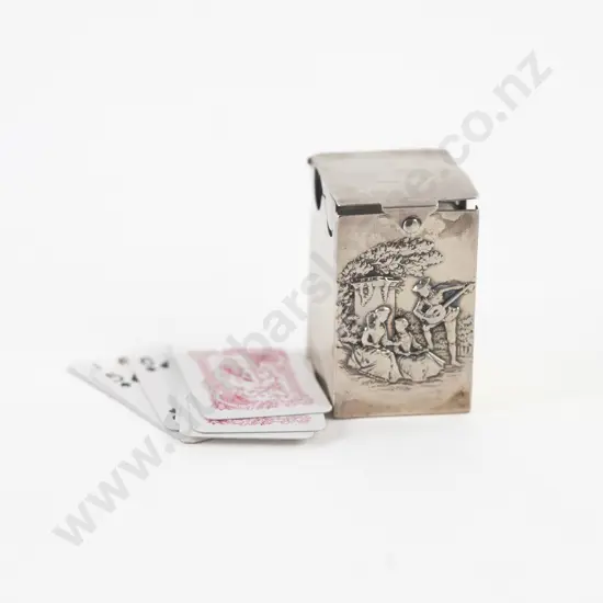 Victorian S/S Miniature Double Playing Card Case