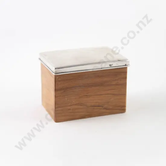 Tiffany & Co S/S Lidded Wooden Trinket Box