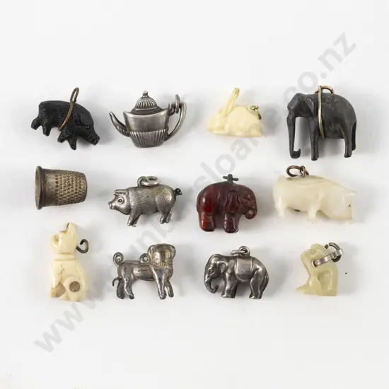 Collection of Eleven Victorian Charms