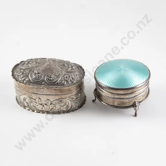 Vict S/S Oval Jewellery Box