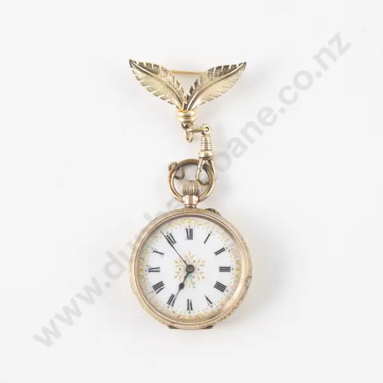 Late C19th 9ct Open Face Lever Wind Small Pocket Watch